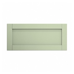 Witney Reed Green 800mm x 360mm Half Height Door Shown Closed from the Front as a Single Door