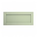 Witney Reed Green 800mm x 360mm Half Height Door Shown Closed from the Front as a Single Door