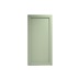Witney Reed Green 600mm x 1220mm Appliance Door Shown Closed from the Front as a Single Door