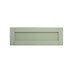 Witney Reed Green 600mm x 945mm Appliance Door Shown from the Front as a Single Door