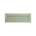 Witney Reed Green 600mm x 622mm Appliance Door Shown from the Front as a Single Door
