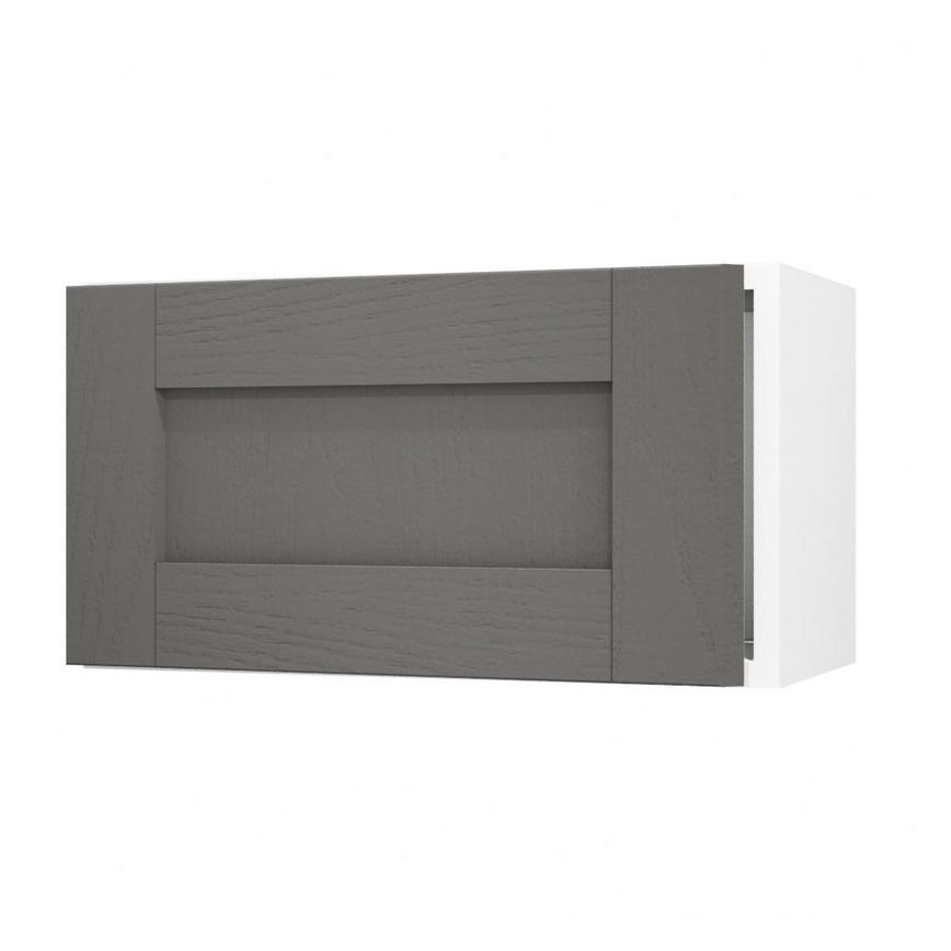 Halesworth Charcoal 600 Integrated Microwave Topbox Door Open