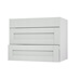 Halesworth Dove Grey 900 Pan Drawer Door Open
