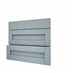 Halesworth Dusk Blue 800 Pan Drawer Front Open
