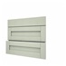 Halesworth Sage Green 800 Pan Drawer Front Open