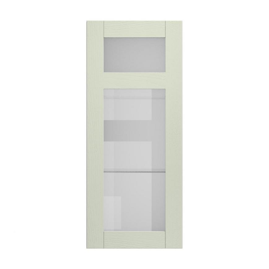 Halesworth Sage Green 500 Panelled Glass Dresser Door