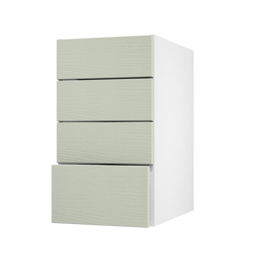 Halesworth Sage Green 400 Deep Drawer Door Open
