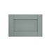 Halesworth Seafoam 600mm x 394mm Pan Drawer Shown Closed from the Front as a Single Drawer