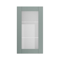 Halesworth Seafoam 500mm x 900mm Tall Clear Glass Door Shown Closed from the Front