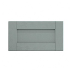 Halesworth Seafoam 600mm x 326mm Integrated Microwave Top Box Door Shown Closed from the Front