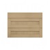 Halesworth Oak 1000mm x 275mm Appliance Drawer Shown Closed from the Front as Part of a Full Drawer Unit