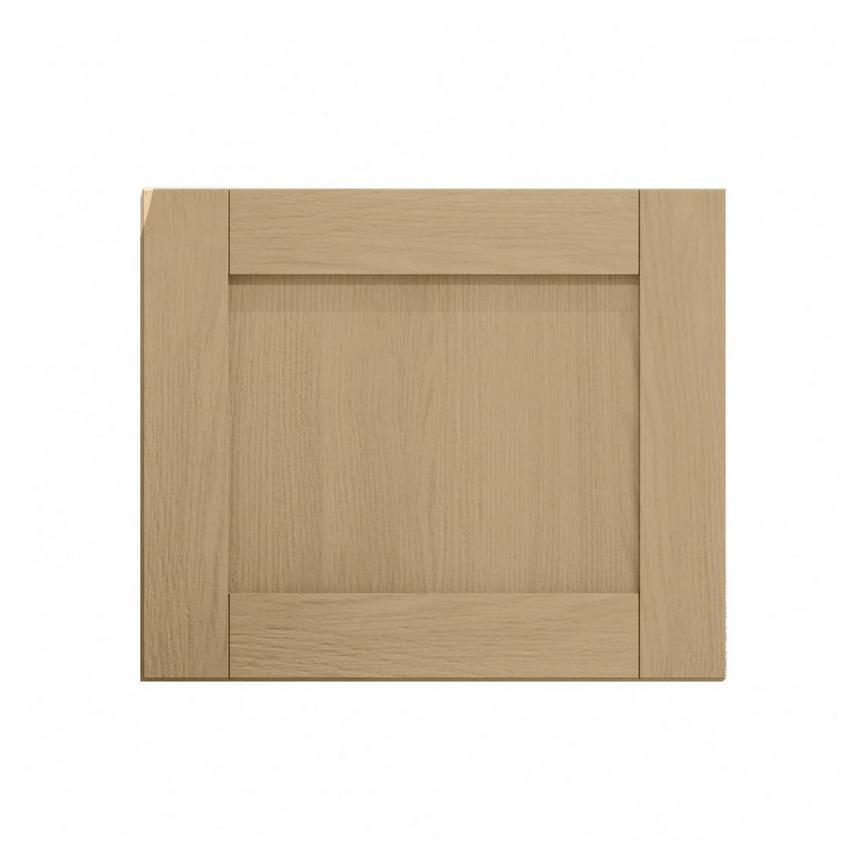 Halesworth Oak 600mm x 506mm Tall Microwave Top Box Door Shown Closed from the Front