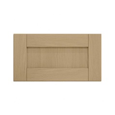 Halesworth Oak 600mm x 326mm Integrated Microwave Top Box Door Shown Closed from the Front