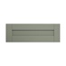 Halesworth Reed Green 800mm x 275mm Pan Drawer Front Shown Closed from the Front as a Single Drawer