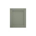 Halesworth Reed Green 600mm x 733mm Appliance Door Shown Closed From the Front as a Single Door