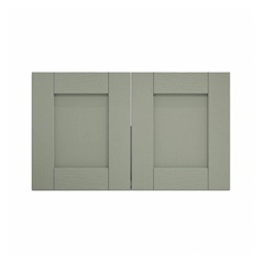 Halesworth Reed Green 800mm x 481mm Pair of Doors Shown Closed from the Front