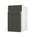 Halesworth Ash Green 400 Standard Door CAD Cut Out Angled Open Unit