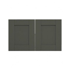Halesworth Ash Green 800 Double Belfast Sink Door (Pair) CAD Cut Out Primary