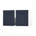 Bridgemere Navy 800 Double Belfast Sink Door Open