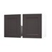 Frome Charcoal 800 Double Belfast Sink Door (Pair) CAD Angled Open Unit