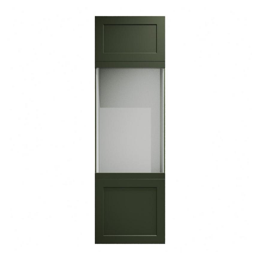 Frome Ash Green 600 Appliance Tower Fascia CAD Cut Out Front Unit
