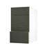 Frome Ash Green 400 Deep Drawer Front CAD Cut Out Angled Open Unit