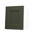 Frome Ash Green 300 Half Height Door CAD Cut Out Angled Open Unit