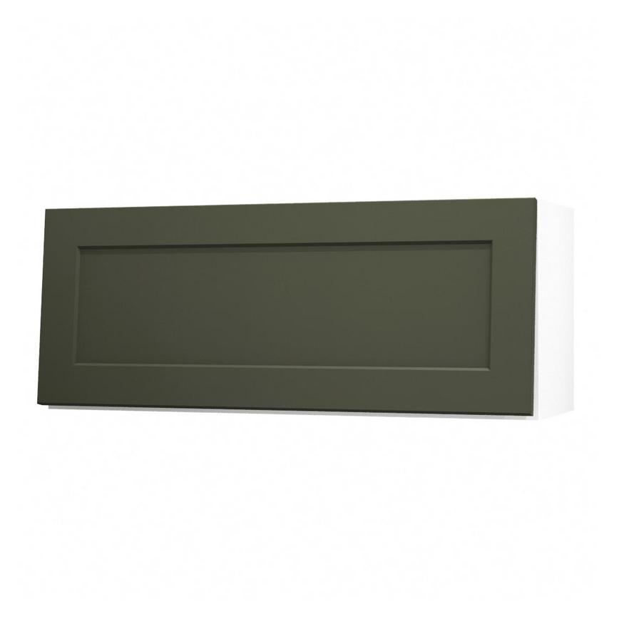 Frome Ash Green 900 Half Height Door CAD Cut Out Angled Open Unit