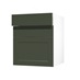 Frome Ash Green 600 Drawer Front CAD Cut Out Angled Open Unit