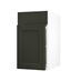 Frome Ash Green 400 Standard Door CAD Cut Out Angled Open Unit