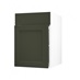 Frome Ash Green 500 Standard Door CAD Cut Out Angled Open Unit