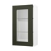 Frome Ash Green 500 Tall 896 Glass Door CAD Cut Out Angled Open Unit