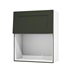 Frome Ash Green 600 Integrated Microwave Topbox Door CAD Cut Out Angled Open Unit