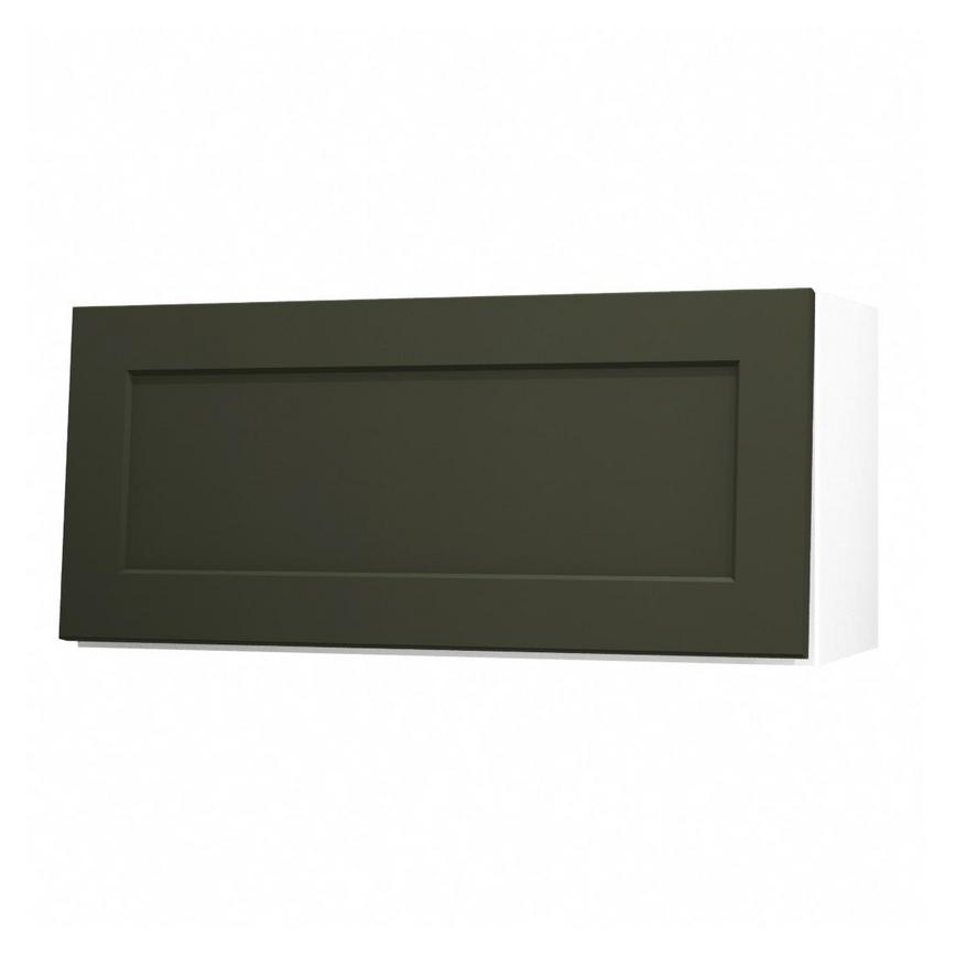 Frome Ash Green 800 Half Height Door Or Pan Drawer Front CAD Cut Out Angled Open Unit