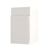 Frome Porcelain 400 Standard Door CAD Cut Out Angled Open Unit