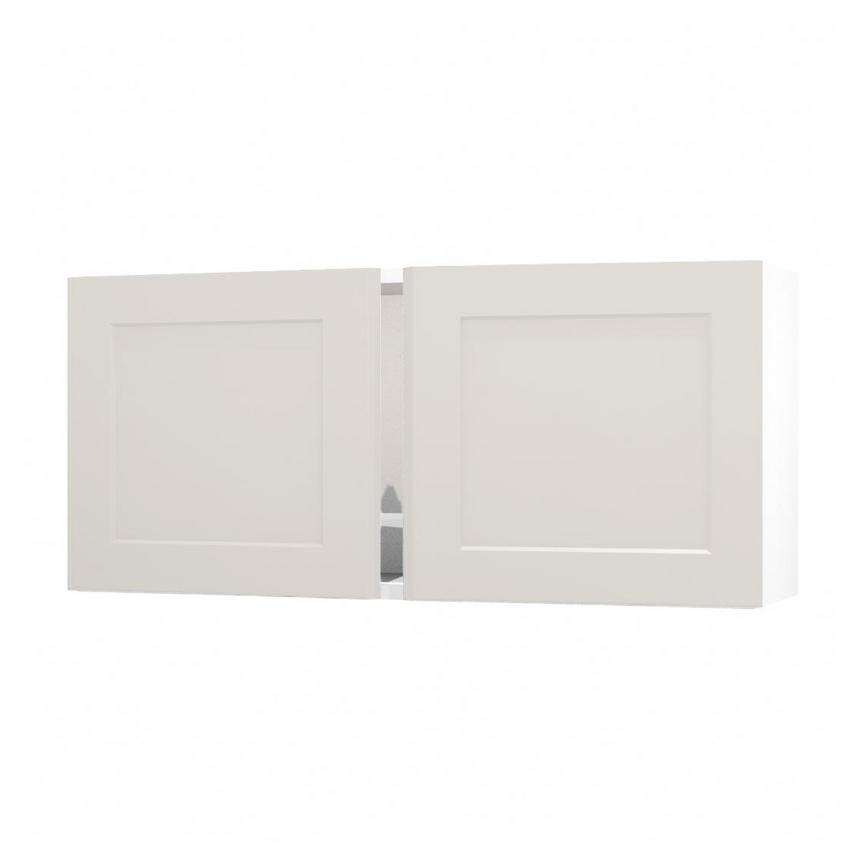 Frome Porcelain 1000 Tall Bridging Unit Doors (Pair) CAD Cut Out Angled Open Unit