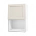 Frome Porcelain 600 Tall Integrated Microwave Topbox Door CAD Cut Out Angled Open Unit