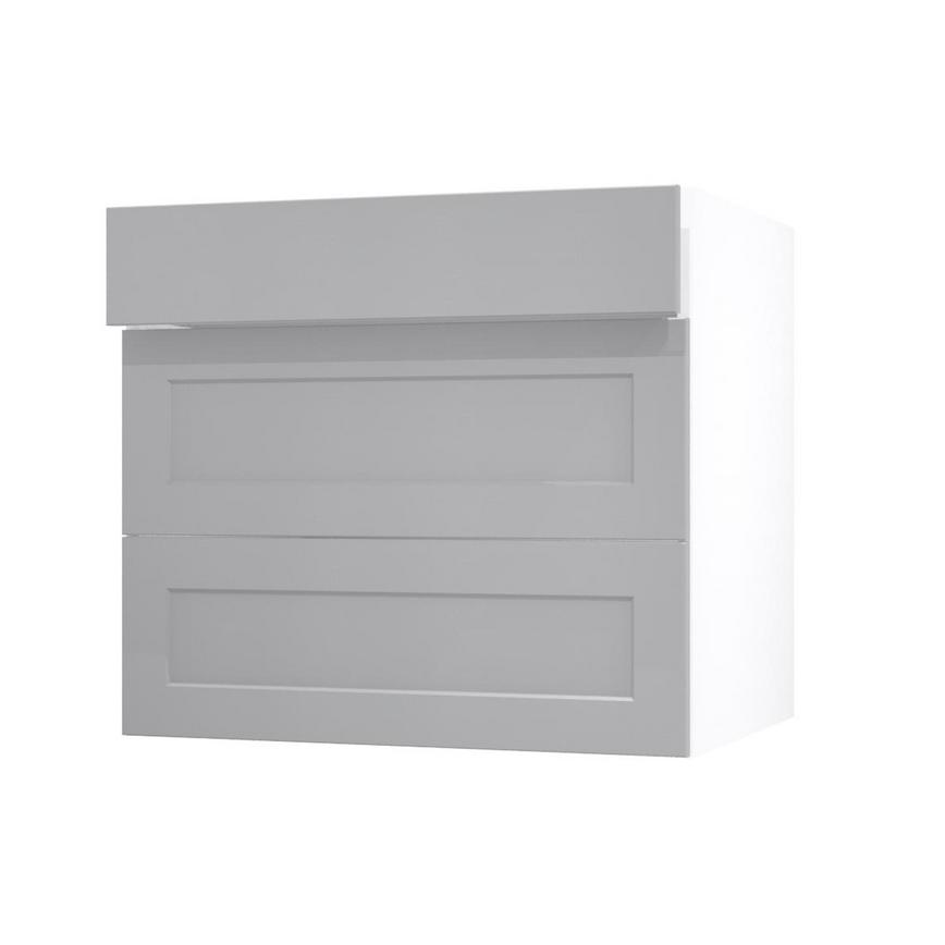 Frome Dove Grey 800 Drawer Front CAD Cut Out Angled Open Unit