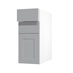 Frome Dove Grey 300 Drawer Front CAD Cut Out Angled Open Unit