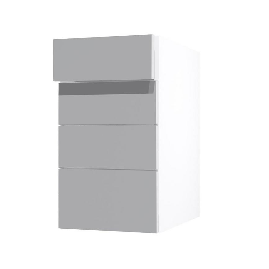 Frome Dove Grey 400 Drawer Front CAD Cut Out Angled Open Unit