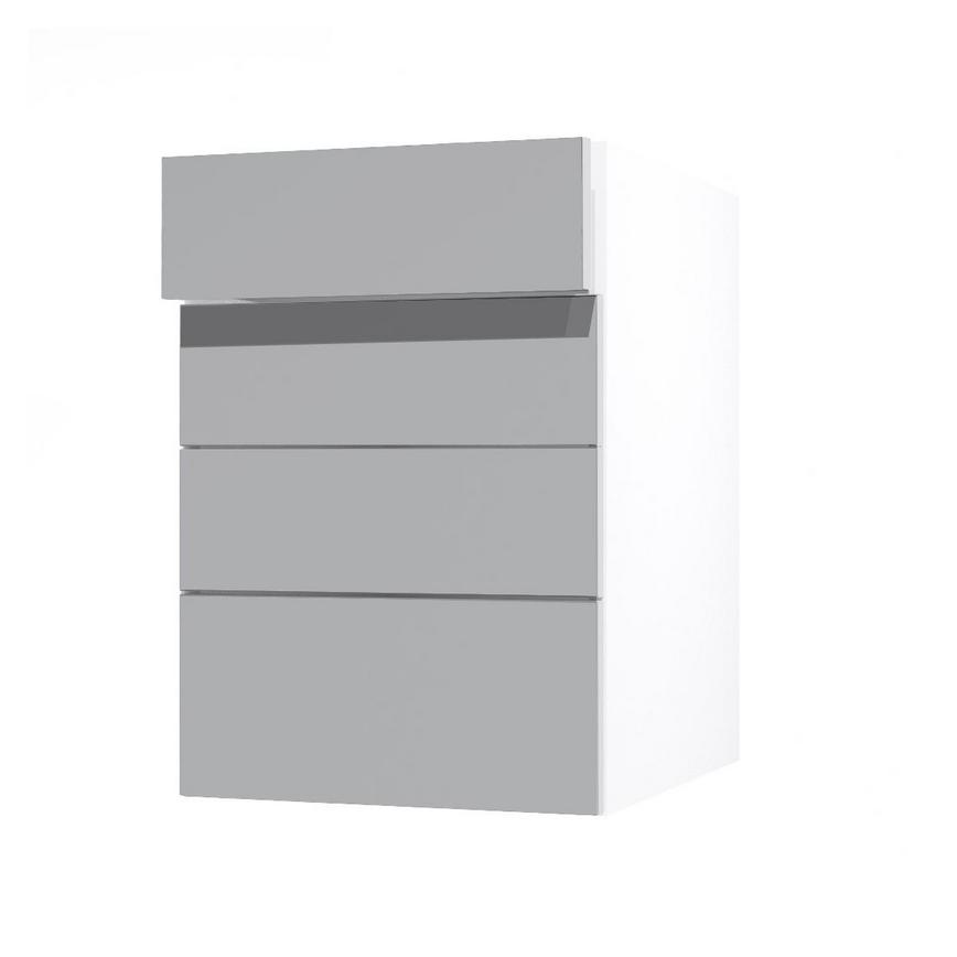 Frome Dove Grey 500 Drawer Front CAD Cut Out Angled Open Unit