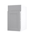 Frome Dove Grey 400 Standard Door CAD Cut Out Angled Open Unit