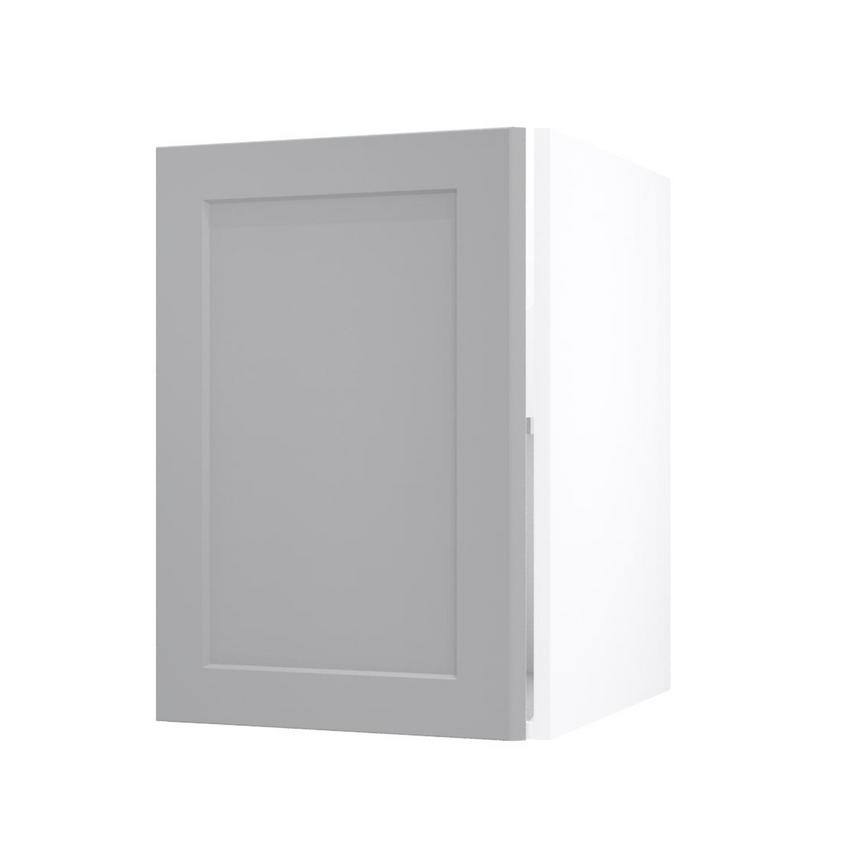 Frome Dove Grey 500 Full Height Door CAD Cut Out Angled Open Unit