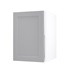 Frome Dove Grey 500 Full Height Door CAD Cut Out Angled Open Unit