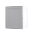 Frome Dove Grey 600 Full Height Door CAD Cut Out Angled Open Unit