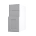 Frome Dove Grey 300 Pan Drawer Front CAD Cut Out Angled Open Unit