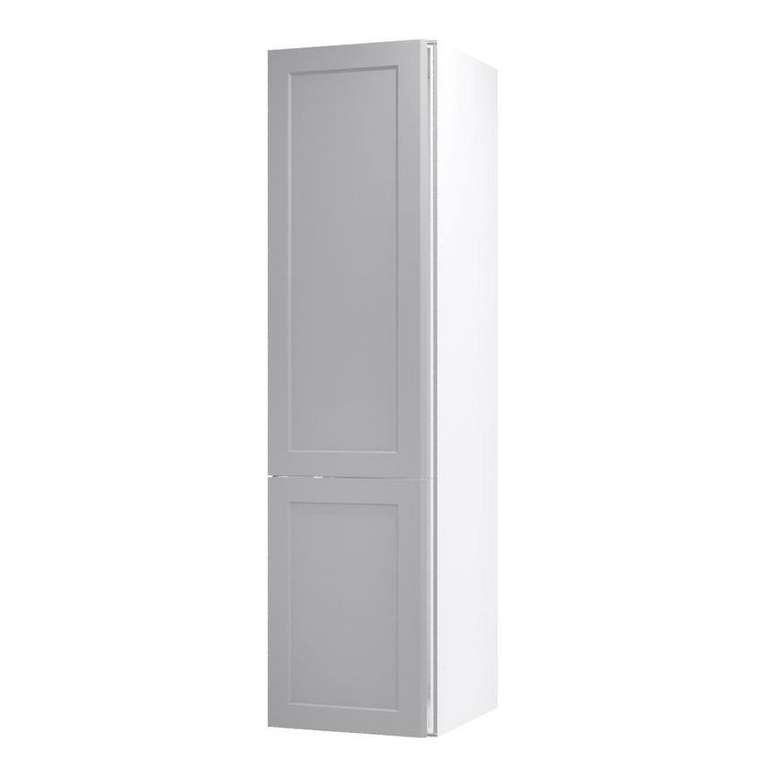 Frome Dove Grey 500 Larder Door CAD Cut Out Angled Open Unit