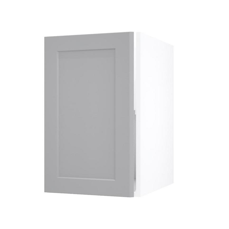 Frome Dove Grey 450 Full Height Door CAD Cut Out Angled Open Unit
