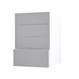 Frome Dove Grey 500 Deep Drawer Front CAD Cut Out Angled Open Unit
