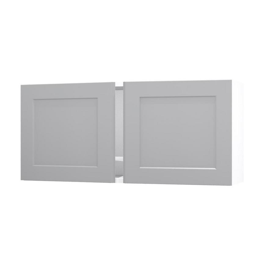Frome Dove Grey 1000 Tall Bridging Unit Doors (Pair) CAD Cut Out Angled Open Unit
